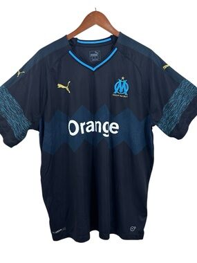 OLYMPIQUE MARSEILLE 2018/2019 Away Football Shirt Soccer Jersey Maillot